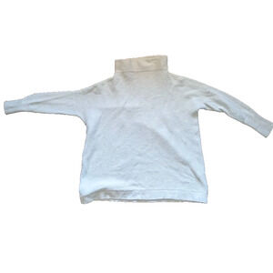 FREE PEOPLE Ottoman Slouchy Tunic Sweater Ribbed Knit Oversized Ecru Womens Sz S